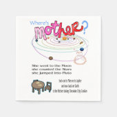 紙ナプキンズお母さんは？ スタンダードカクテルナプキン (正面)