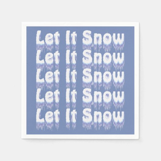 紙ナプキンズそれを雪青ホワイトパーティー供給 スタンダードカクテルナプキン (正面)