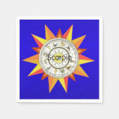 紙ナプキンズアストロゴリーゾディア蠍座 スタンダードカクテルナプキン (正面)