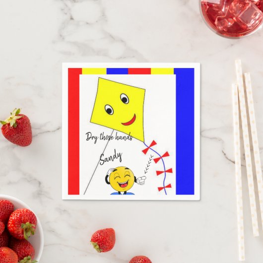 紙ナプキンズイエローカイト スタンダードカクテルナプキン (インサイチュ)