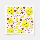 紙ナプキンズイエローキートス スタンダードカクテルナプキン (正面)