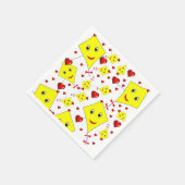 紙ナプキンズイエローキートス スタンダードカクテルナプキン (角)