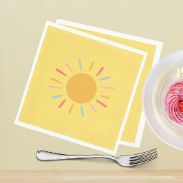 紙ナプキンズイエローサンシャイン スタンダードランチョンナプキン