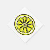 紙ナプキンズイエローレモン スタンダードカクテルナプキン (角)