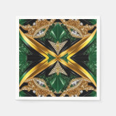 紙ナプキンズウィズジャマイカカラーデザイン スタンダードカクテルナプキン (正面)