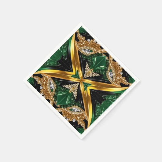 紙ナプキンズウィズジャマイカカラーデザイン スタンダードカクテルナプキン (角)