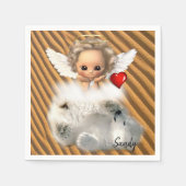 紙ナプキンズエンジェルポーラーベア スタンダードカクテルナプキン (正面)