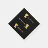 紙ナプキンズキャットワインコーヒーブレックファースト スタンダードカクテルナプキン (角)