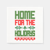 紙ナプキンズクリスマスホームフォーザホリデーズ スタンダードカクテルナプキン (正面)