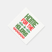 紙ナプキンズクリスマスホームフォーザホリデーズ スタンダードカクテルナプキン (角)