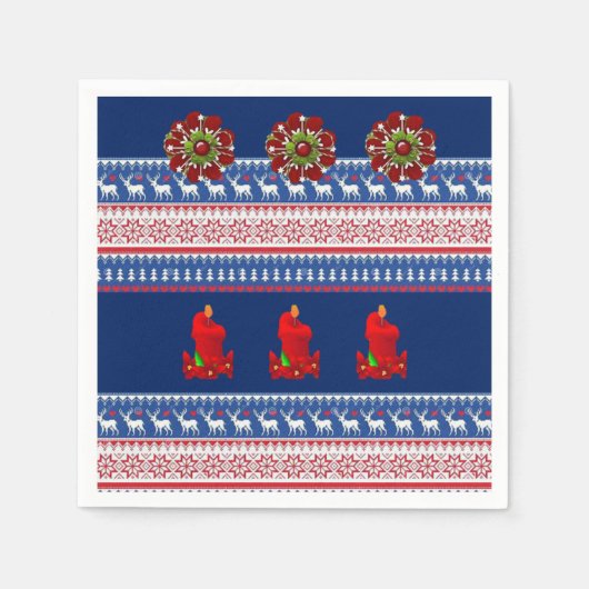 紙ナプキンズクリスマス スタンダードカクテルナプキン (正面)