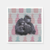 紙ナプキンズゴリラベビーパイナップル スタンダードカクテルナプキン (正面)