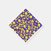 紙ナプキンズサンムーンイエローオレンジスターズ青 スタンダードカクテルナプキン (角)