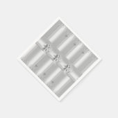 紙ナプキンズシルバーグリッタードリップフローラ スタンダードカクテルナプキン (角)