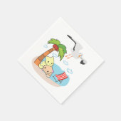 紙ナプキンズシーガルビーチおもしろい スタンダードカクテルナプキン (角)