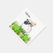 紙ナプキンズシープグリーンタートルズフローラ スタンダードカクテルナプキン (角)