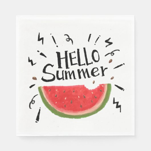 紙ナプキンズスイカ スタンダードランチョンナプキン (正面)