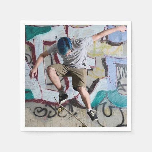 紙ナプキンズスケートボード スタンダードカクテルナプキン (正面)