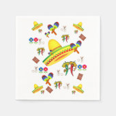 紙ナプキンズソンブレロホットペッパーフローラ スタンダードカクテルナプキン (正面)