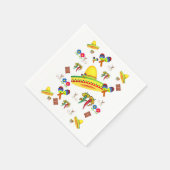 紙ナプキンズソンブレロホットペッパーフローラ スタンダードカクテルナプキン (角)