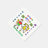 紙ナプキンズツインズハッピーバースデー スタンダードカクテルナプキン (角)