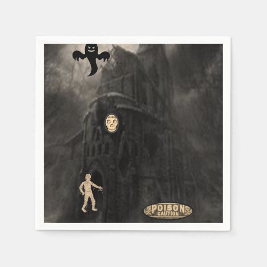 紙ナプキンズハロウィーン スタンダードカクテルナプキン (正面)