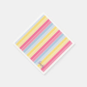 紙ナプキンズパステルストライプ スタンダードカクテルナプキン (角)