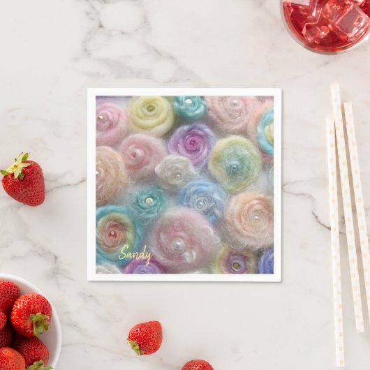 紙ナプキンズパステルヤーン スタンダードカクテルナプキン (インサイチュ)