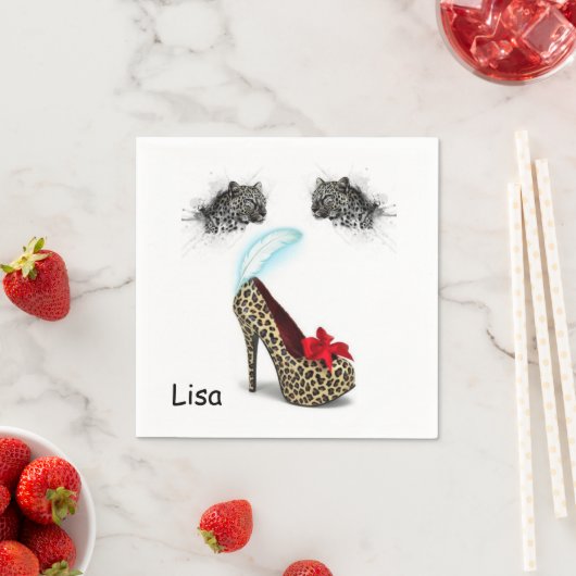 紙ナプキンズヒョウ・ヒール スタンダードカクテルナプキン (インサイチュ)