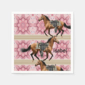 紙ナプキンズピンクウマ スタンダードカクテルナプキン (正面)