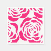 紙ナプキンズピンクフローラヒョウ スタンダードカクテルナプキン (正面)