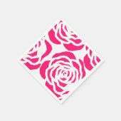 紙ナプキンズピンクフローラヒョウ スタンダードカクテルナプキン (角)