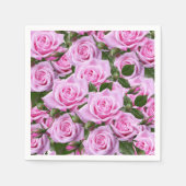 紙ナプキンズピンクローズ スタンダードカクテルナプキン (正面)