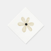 紙ナプキンズフラワーベージュフローラ スタンダードカクテルナプキン (角)