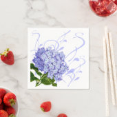 紙ナプキンズブルーアジサイ紙ディナーナプキンズ スタンダードカクテルナプキン (インサイチュ)