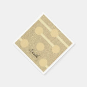 紙ナプキンズベージュサークル スタンダードカクテルナプキン (角)