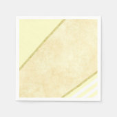 紙ナプキンズベージュ金ゴールド スタンダードカクテルナプキン (正面)