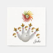 紙ナプキンズホットペッパーボーリングボール スタンダードカクテルナプキン (正面)