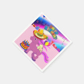 紙ナプキンズポニーキッテンスハッピーバースデー スタンダードカクテルナプキン (角)