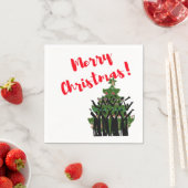 紙ナプキンズメリークリスマスカロルシンガーズコーラス スタンダードカクテルナプキン (インサイチュ)