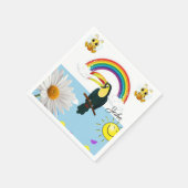 紙ナプキンズレインボアロットサンデイジー スタンダードカクテルナプキン (角)