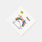 紙ナプキンズレインボーサンクジラ スタンダードカクテルナプキン (角)