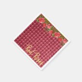 紙ナプキンズレッドローズ スタンダードカクテルナプキン (角)