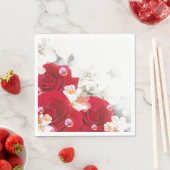 紙ナプキンズレッドローズ スタンダードランチョンナプキン (インサイチュ)