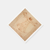 紙ナプキンズヴィトルヴィアンマンバイレオナルド・ダ・ヴィンチ スタンダードカクテルナプキン (角)