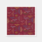 紙ナプキンズ11月5誕生日 スタンダードカクテルナプキン (正面)