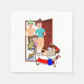 紙ナプキンズ、クリーニング・レディ スタンダードカクテルナプキン (正面)