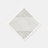 紙ナプキンズ、シルバー スタンダードカクテルナプキン (角)