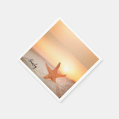 紙ナプキンズ、スターフィッシュビーチ スタンダードカクテルナプキン (角)