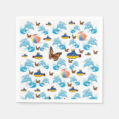 紙ナプキンズ,ドルフィンズ スタンダードカクテルナプキン (正面)